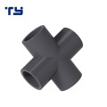 Water Supply Pipes Fittings Plastic Round Head Code Equal Cross